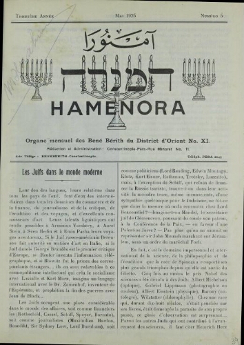 Hamenora. mai 1925 - Vol 03 N° 05